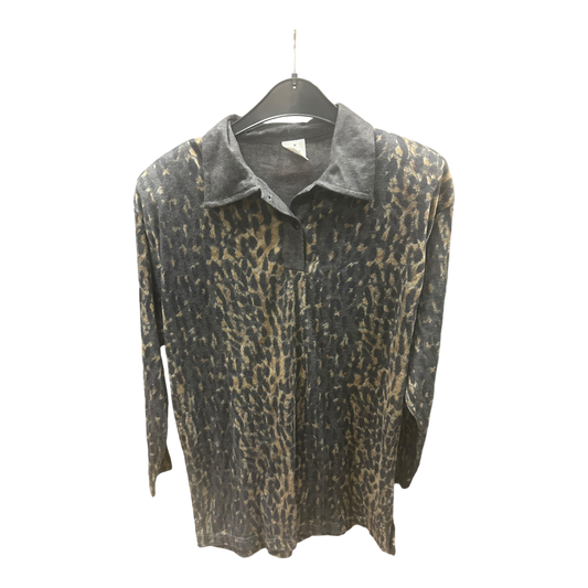 Pure Panda Bluse getigert mit kl. Schulterpolster Größe M