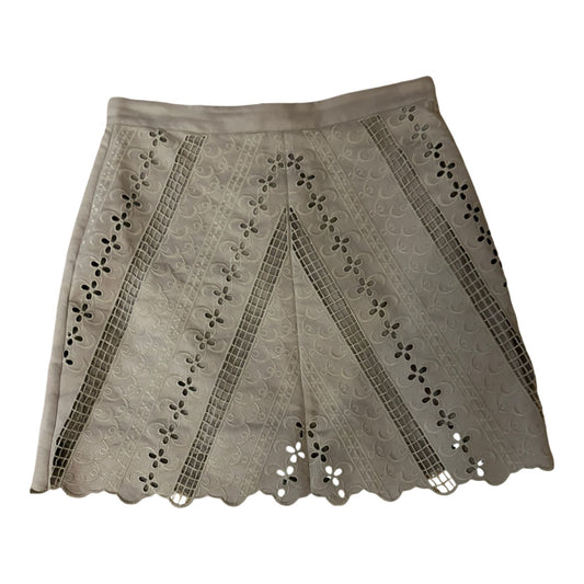 H&M Damen Minirock beige Gr. 40