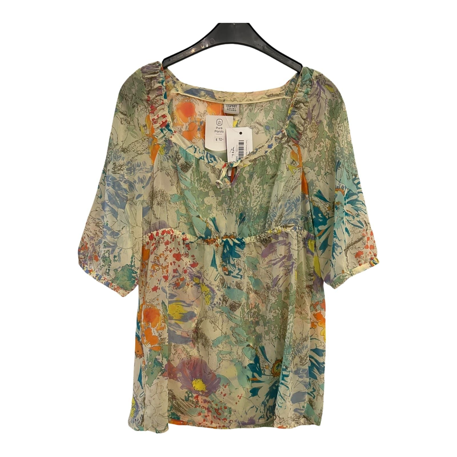 ESPRIT Bluse neu transparent bunt Größe 40