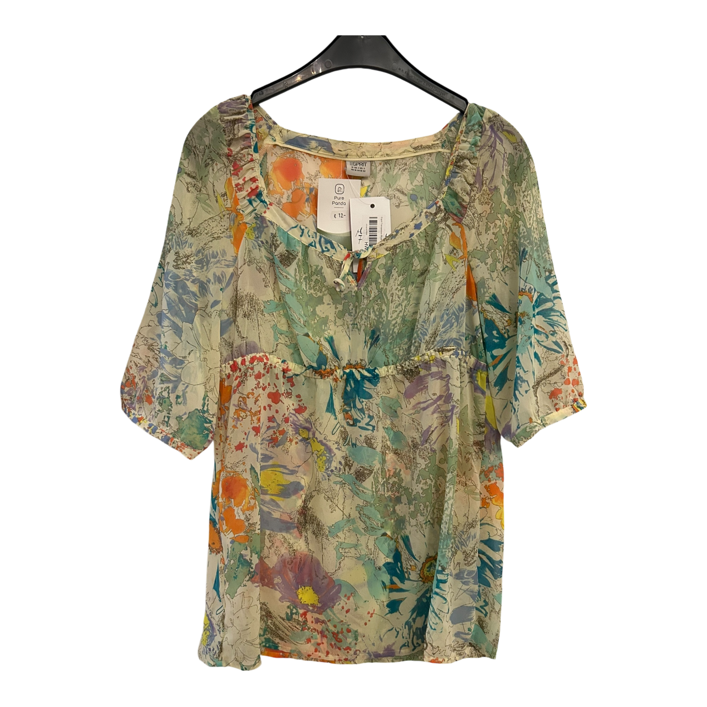 ESPRIT Bluse neu transparent bunt Größe 40