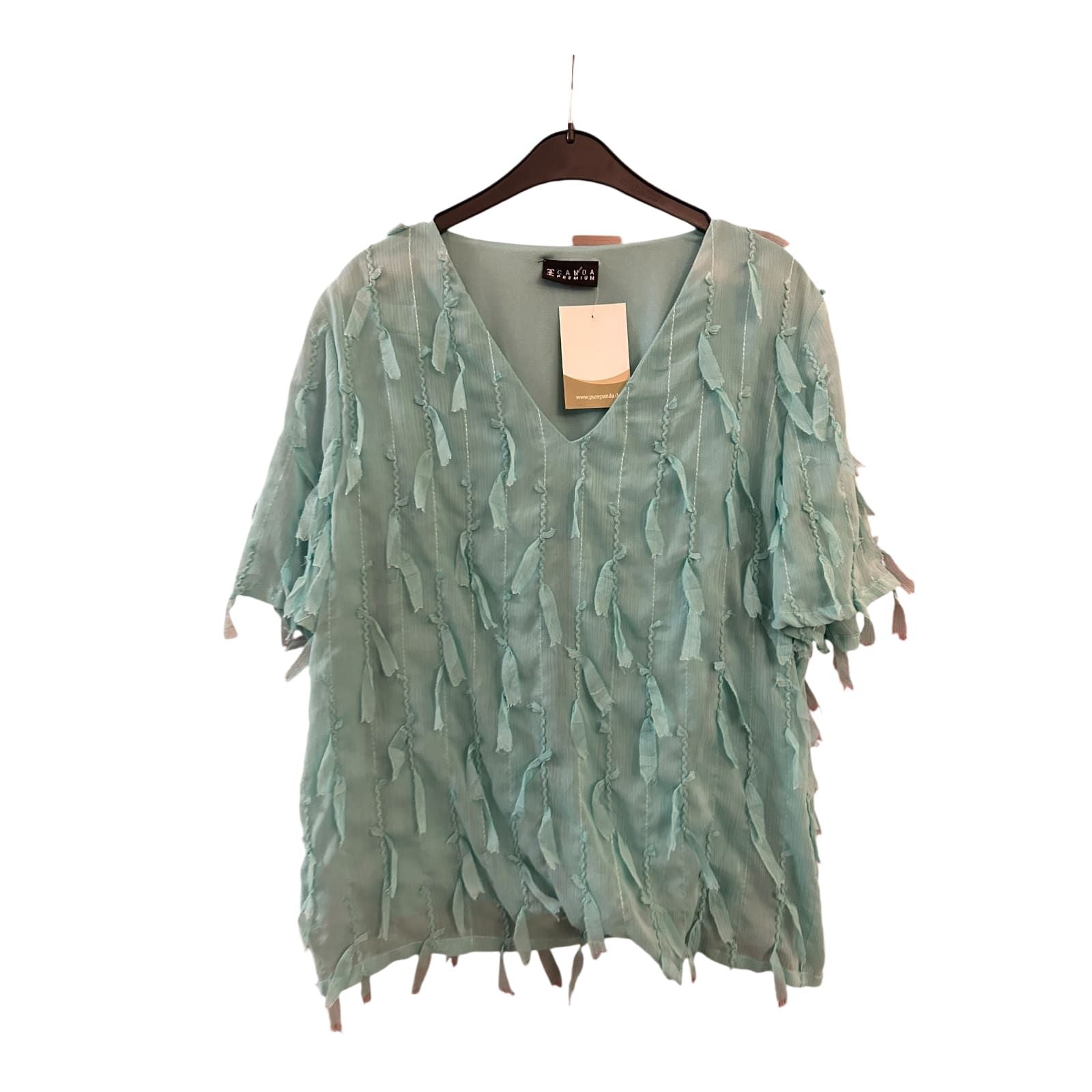 C&A Premium spektakuläre Bluse grün Größe 40