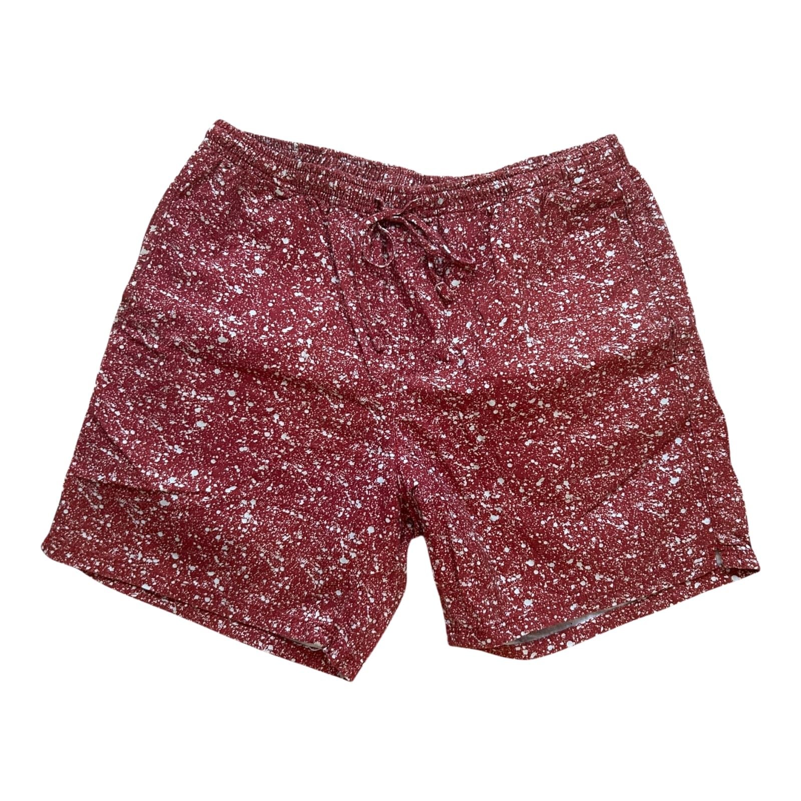 Topman Shorts rot gemustert Größe M