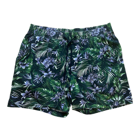 H&M Shorts blau gemustert Tropen Größe M