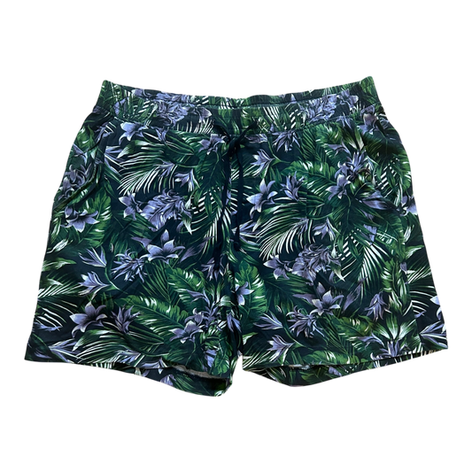 H&M Shorts blau gemustert Tropen Größe M