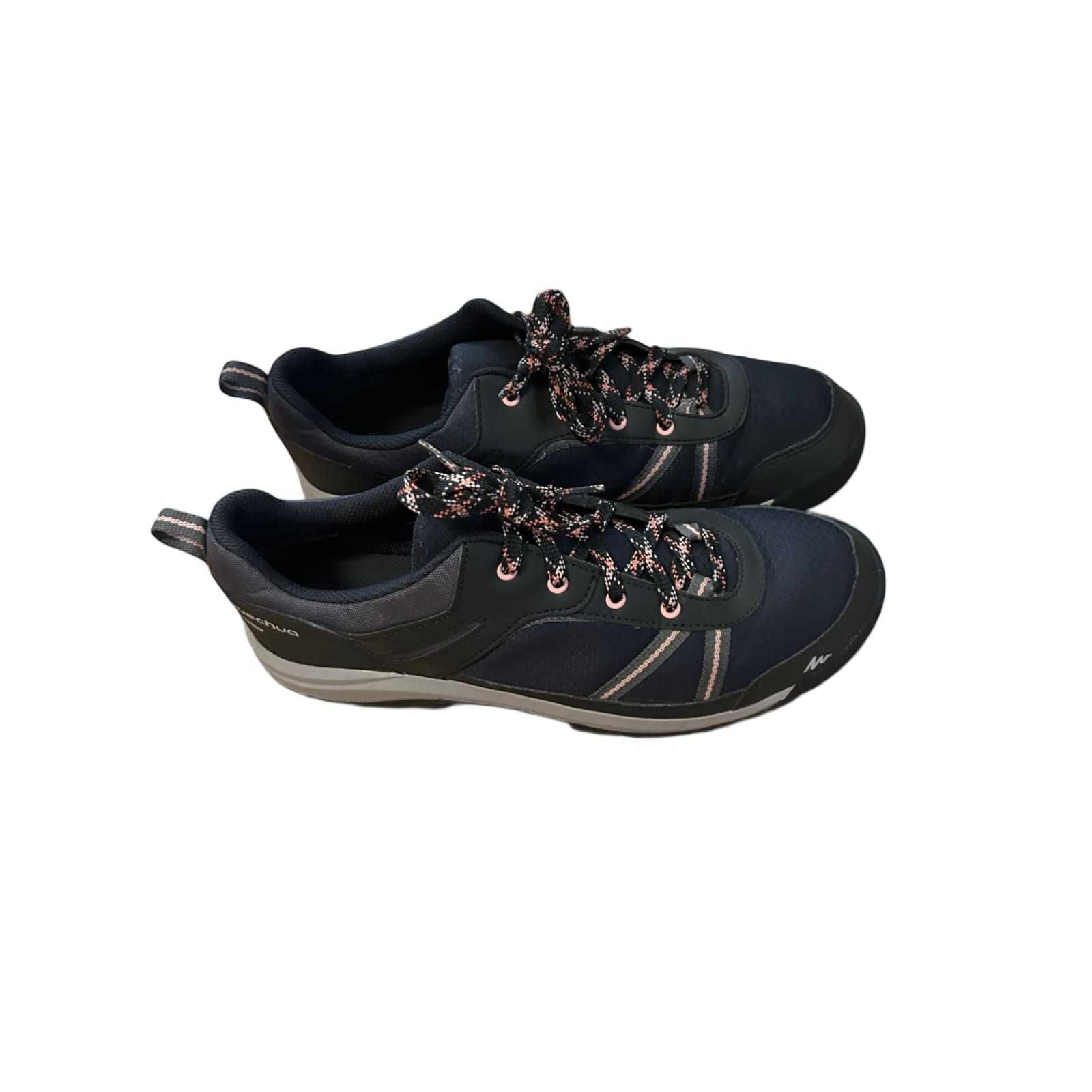 QUECHUA Schnürschuhe Wandern grau wasserfest Damen Gr. 41