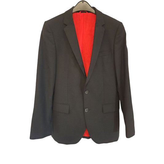 Hugo Boss Jacke Gr 48 Herren Sakko Baumwolle Schwarz Elegant Business Klassiker