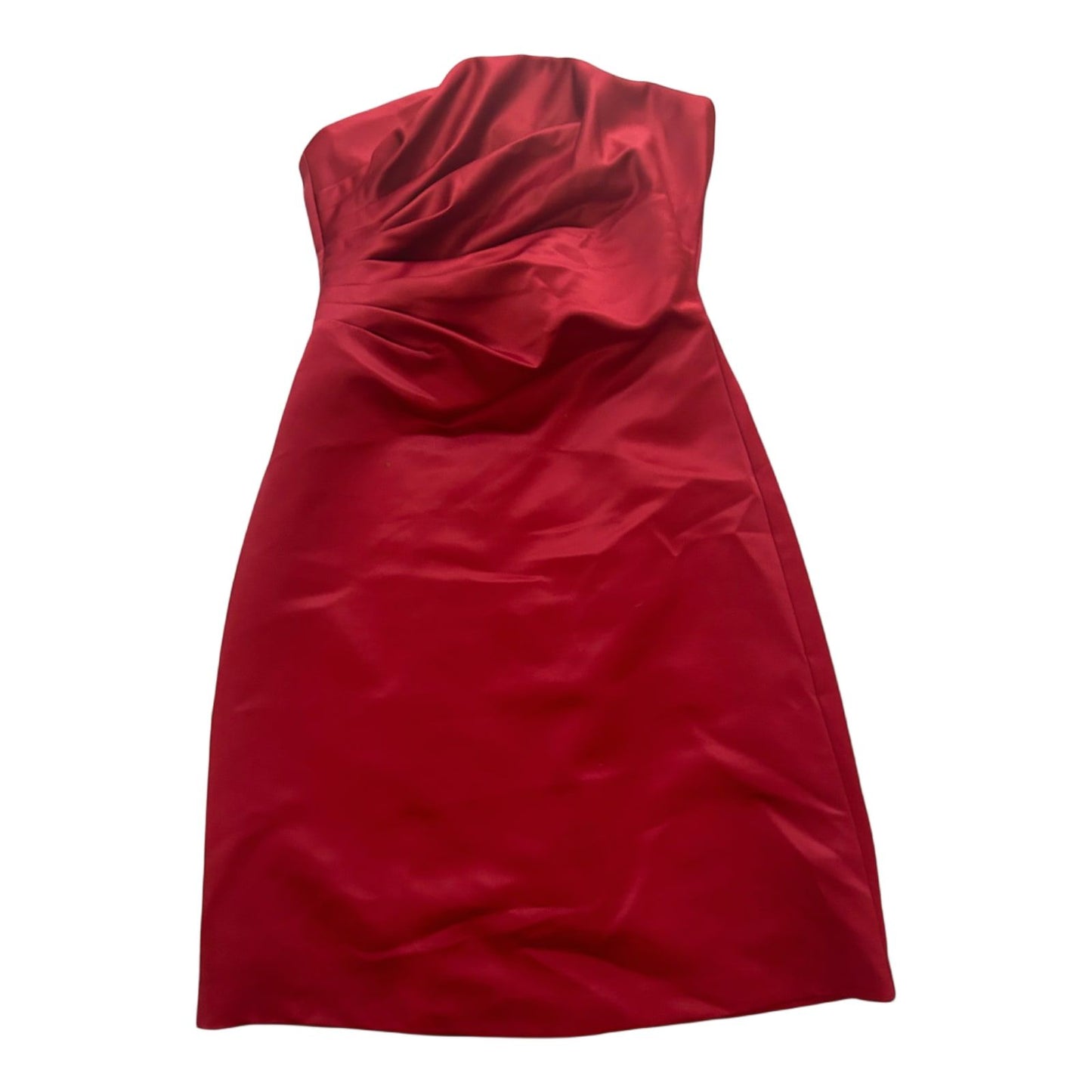 Mariposa Kleid Damen Dress Damenkleid Gr. 38 Rot Satin Schulterfrei Elegant Neu