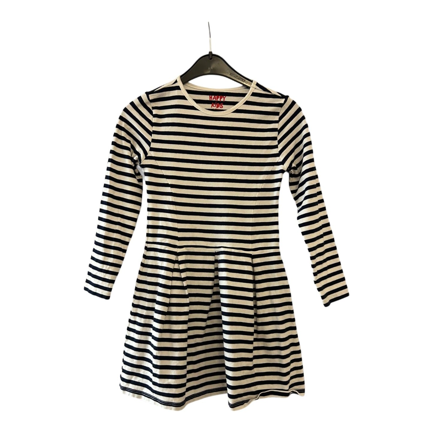Tchibo Kleid Mädchen Dress Kinderkleid Gr. 122 Schwarz Weiß Baumwolle Look Neu