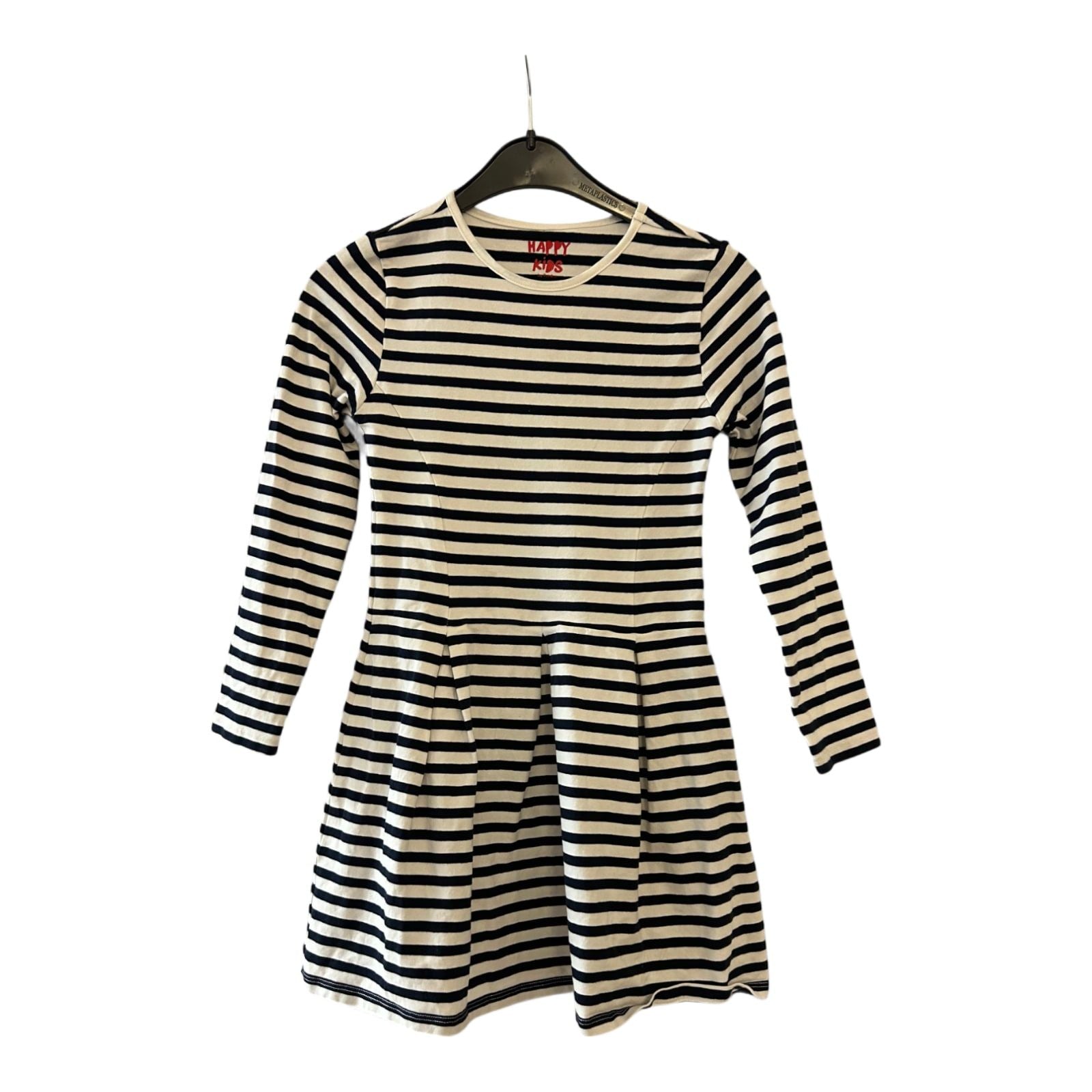 Tchibo Kleid Mädchen Dress Kinderkleid Gr. 122 Schwarz Weiß Baumwolle Look Neu
