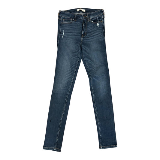 Abercrombie Fitch Damen Jeans Gr 36 Blue Stretch Denim Slim Fit Mittelblau Elegant