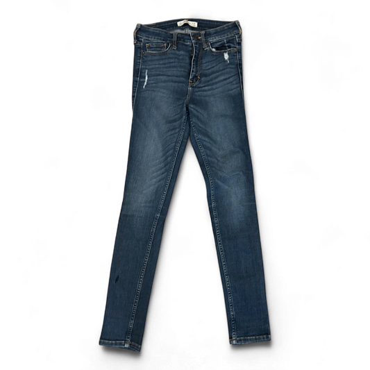 Abercrombie Fitch Damen Jeans Gr 36 Blue Stretch Denim Slim Fit Mittelblau Elegant