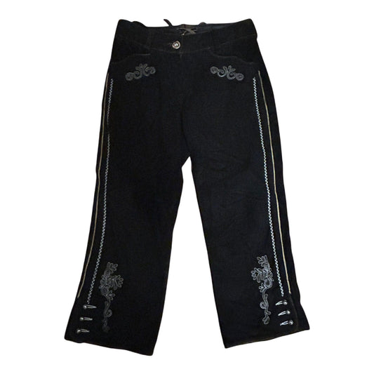 Almsach Damen Lederhose Wildleder schwarz Größe 36 NEU