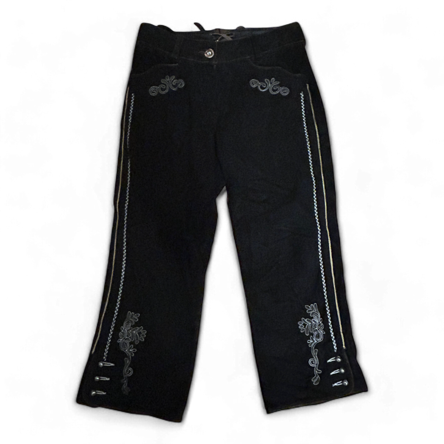 Almsach Damen Lederhose Wildleder schwarz Größe 36 NEU