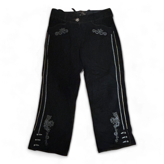 Almsach Damen Lederhose Wildleder schwarz Größe 36 NEU