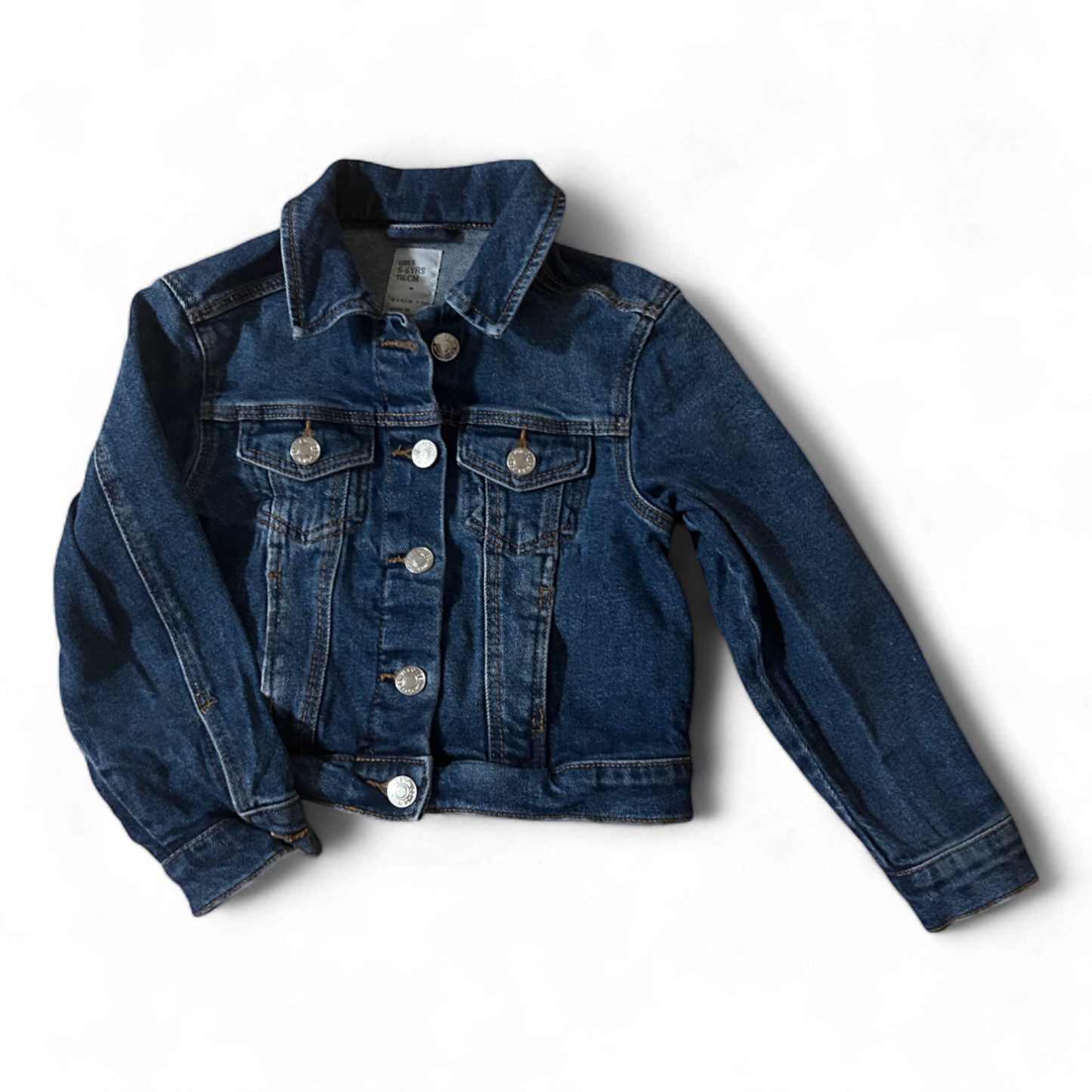 Denim & Co Jeansjacke Girls Übergang blue, Größe 116