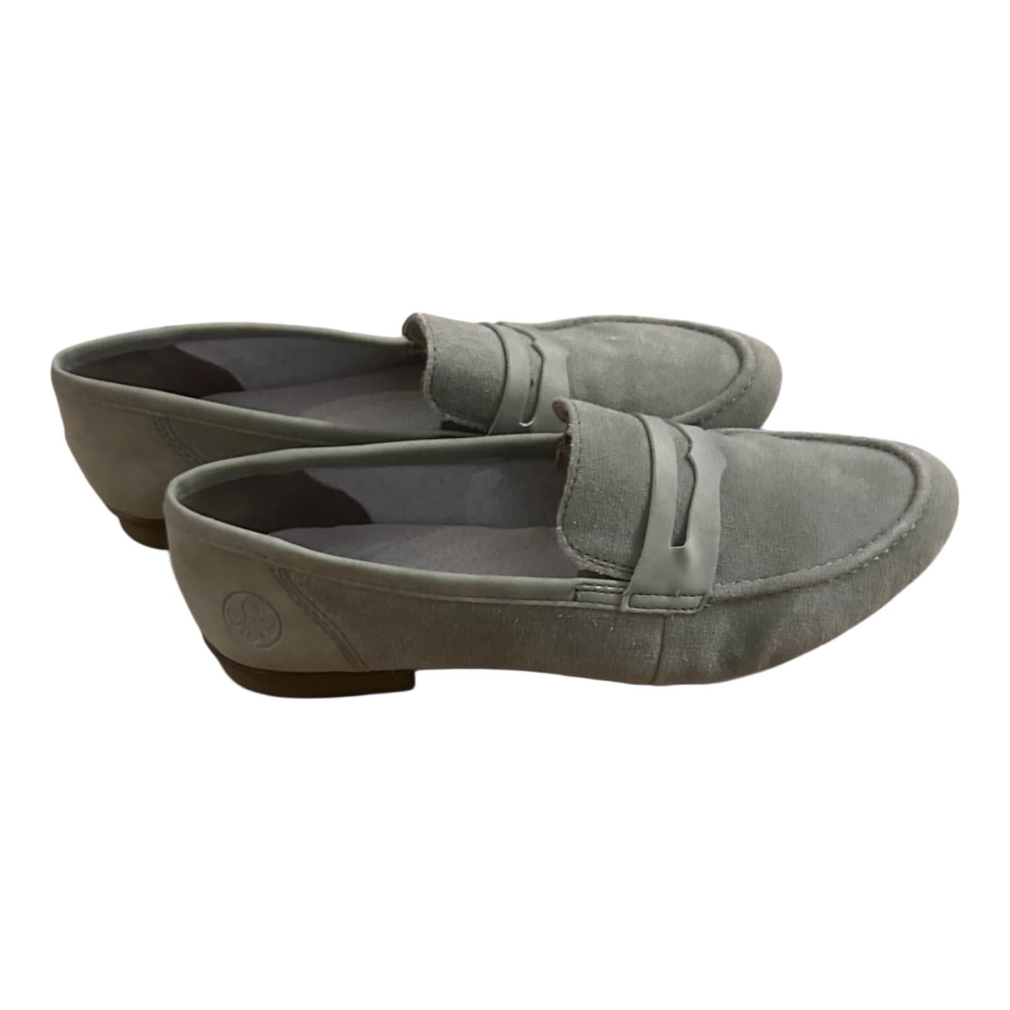 Rieker Damenhalbschuhe Slipper hellgrün Wildleder Größe 41