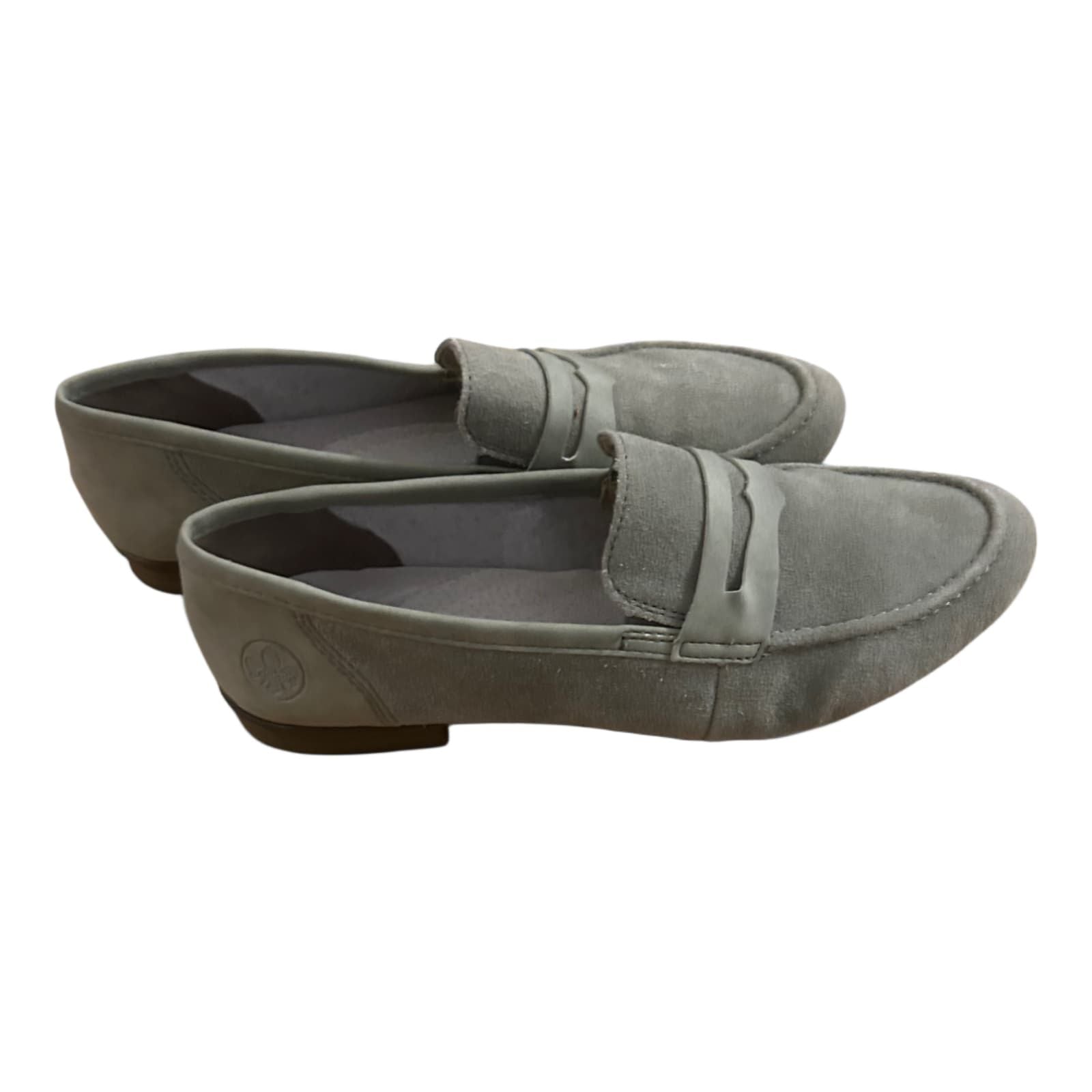 Rieker Damenhalbschuhe Slipper hellgrün Wildleder Größe 41