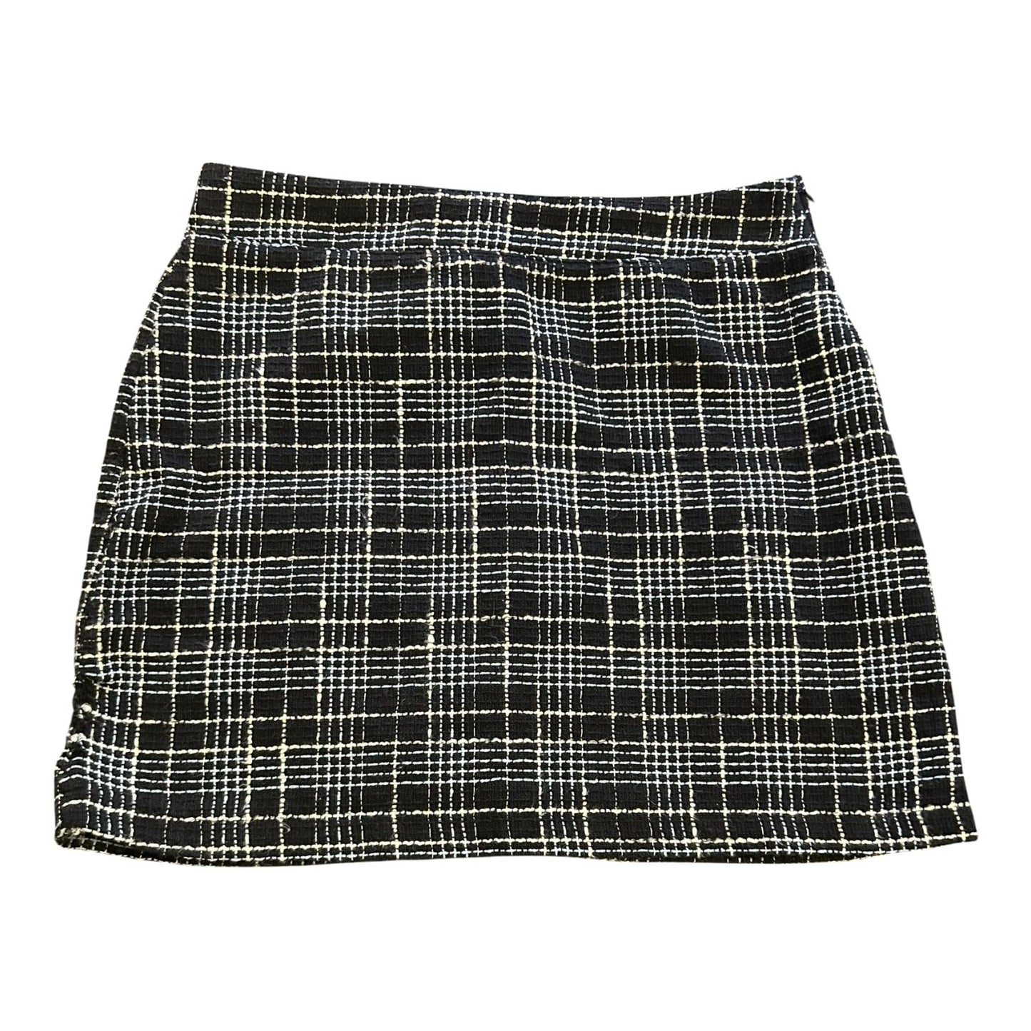 👗 Trendyol Minirock Damen M Blau-Weiß Kariert – Freizeitlook