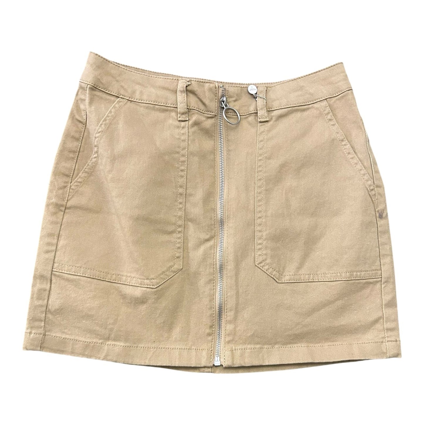 Pull & Bear Damen Minirock beige, Größe S