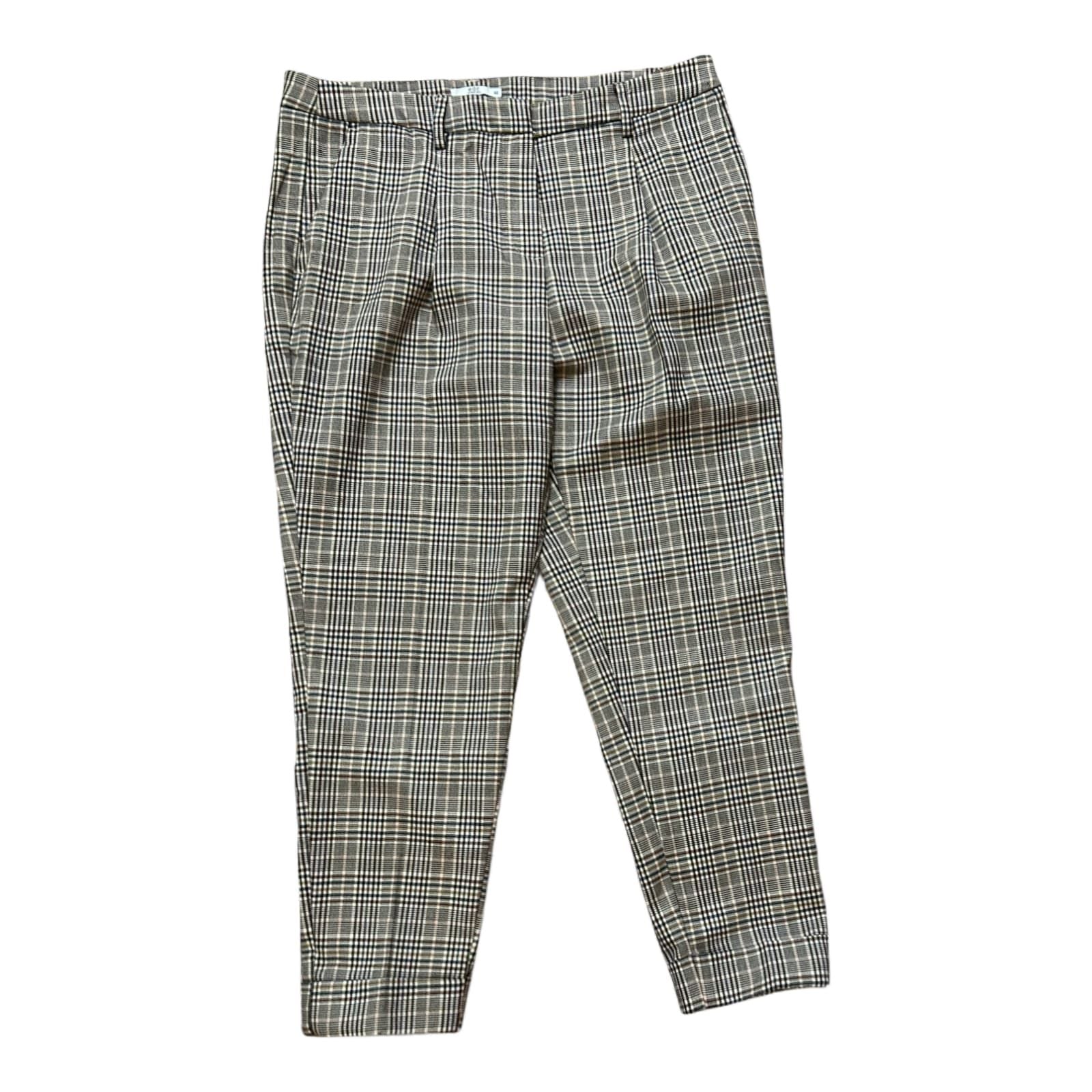Esprit karierte Dreiviertelhose braun -  Größe 40