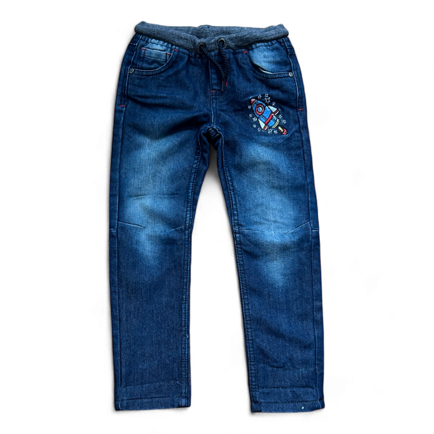 Kiki & Koko Jeans Jungen Raketenmotiv  in Größe 110