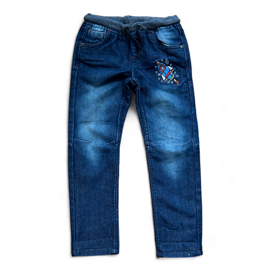 Kiki & Koko Jeans Jungen Raketenmotiv  in Größe 110