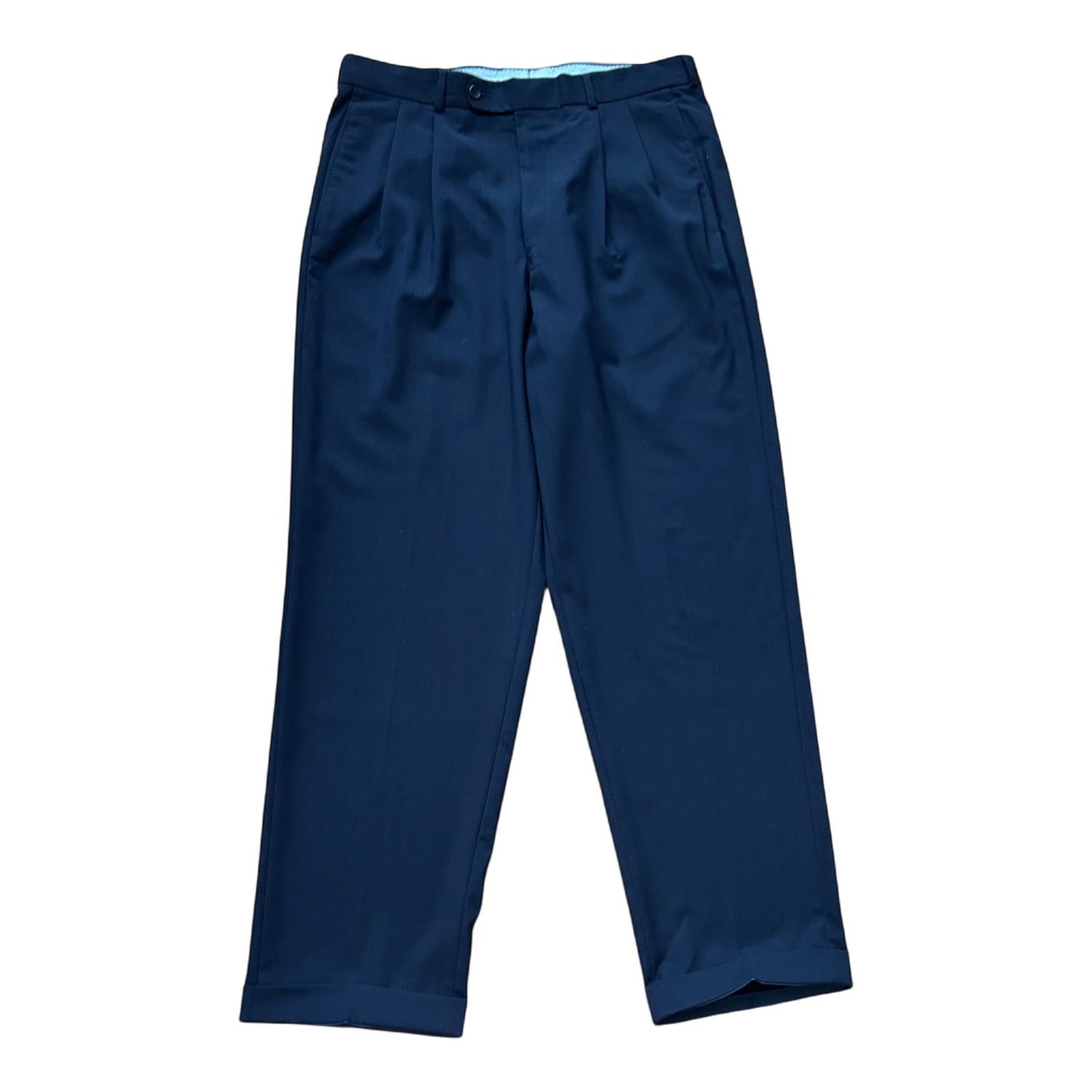 Windsor Herren Stoffhose Dunkelblau Größe 50 Zegna High Performance