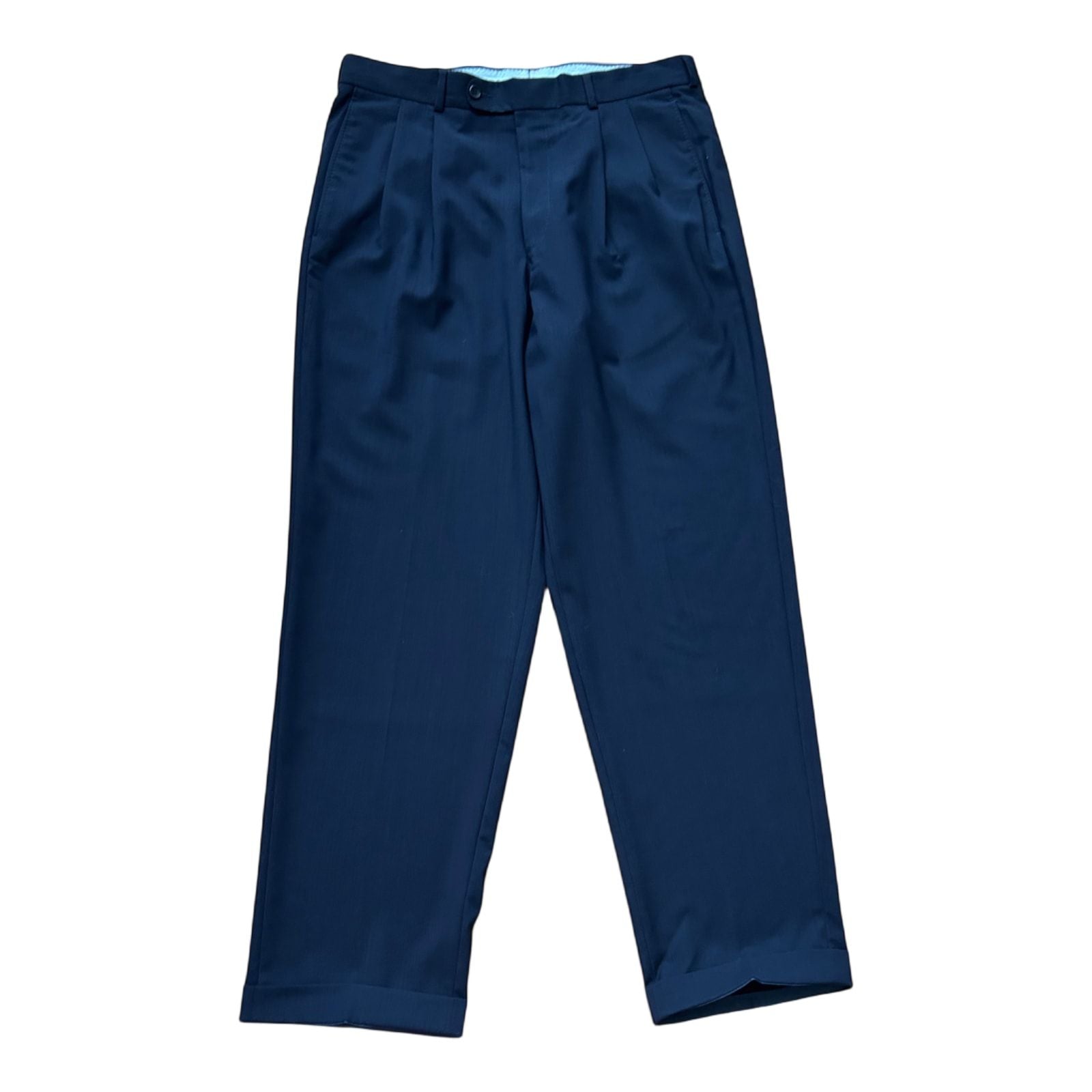 Windsor Herren Stoffhose Dunkelblau Größe 50 Zegna High Performance