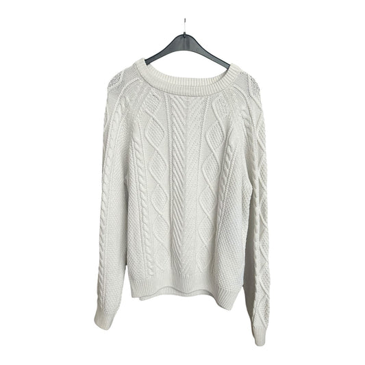 C&A Herren Pullover | Gr. L | Zopfmuster | Cremeweiß | Strick
