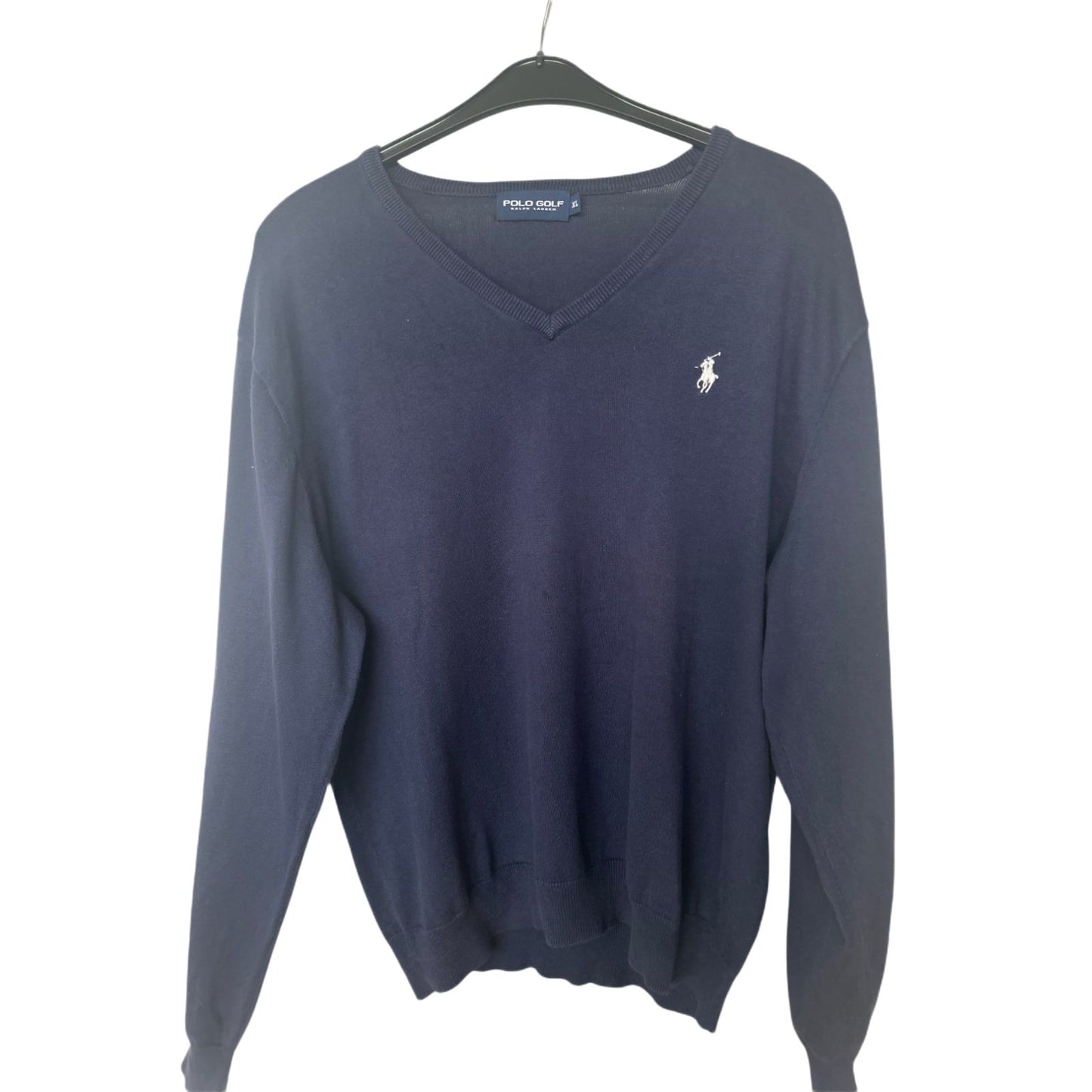 Ralph Lauren Polo Golf Pullover | Gr. XL | Navy Blau | V-Ausschnitt | Herren