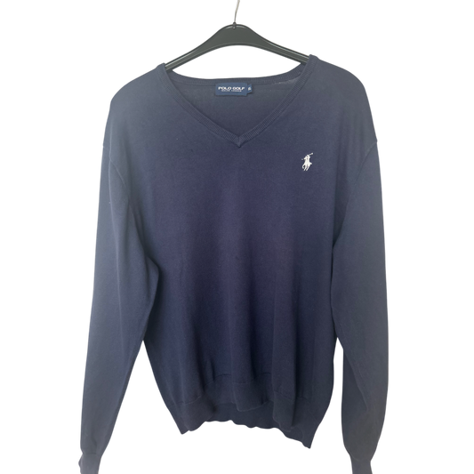 Ralph Lauren Polo Golf Pullover | Gr. XL | Navy Blau | V-Ausschnitt | Herren