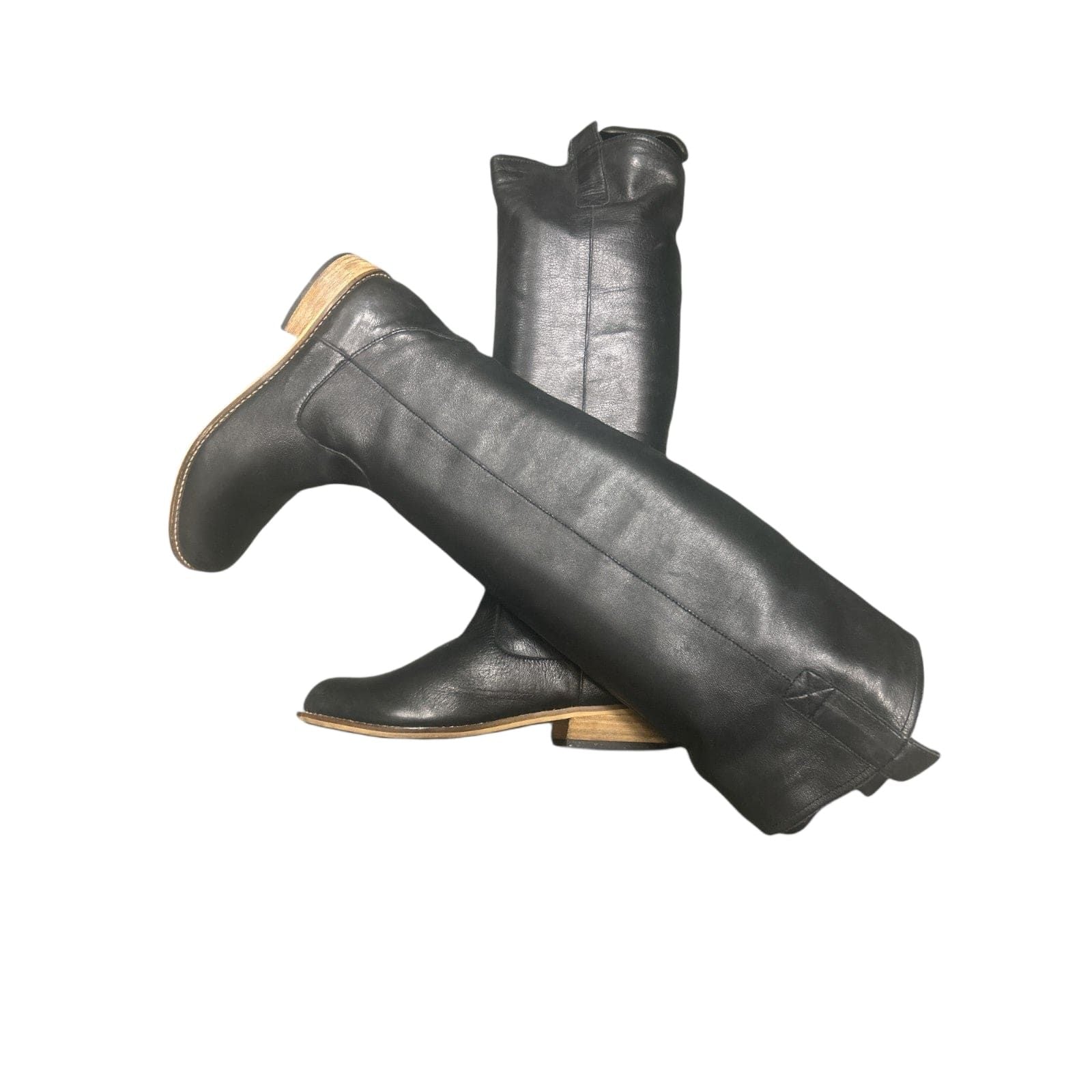 Pure Panda Lederstiefel Damen Neu schwarz Gr. 36