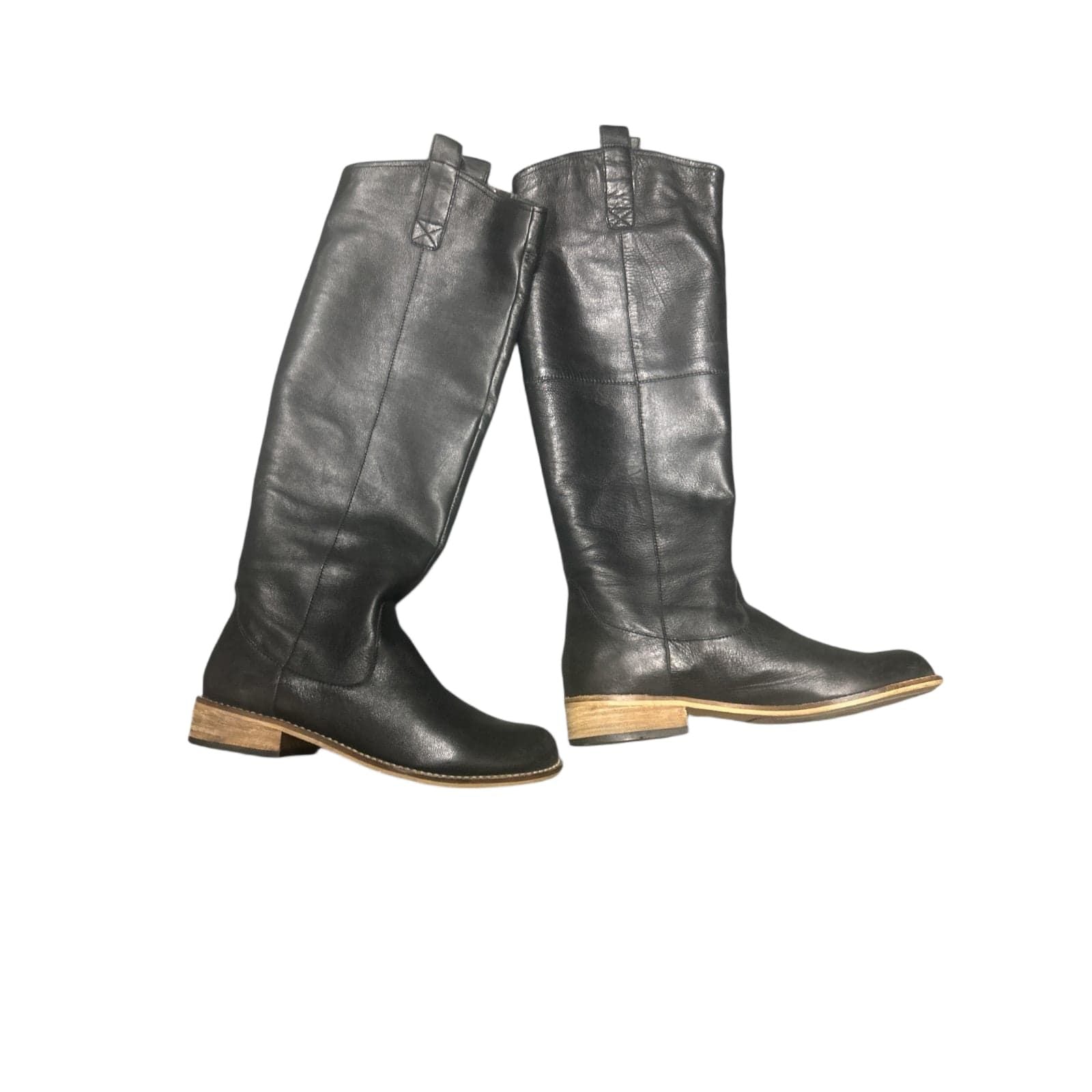 Pure Panda Lederstiefel Damen Neu schwarz Gr. 36