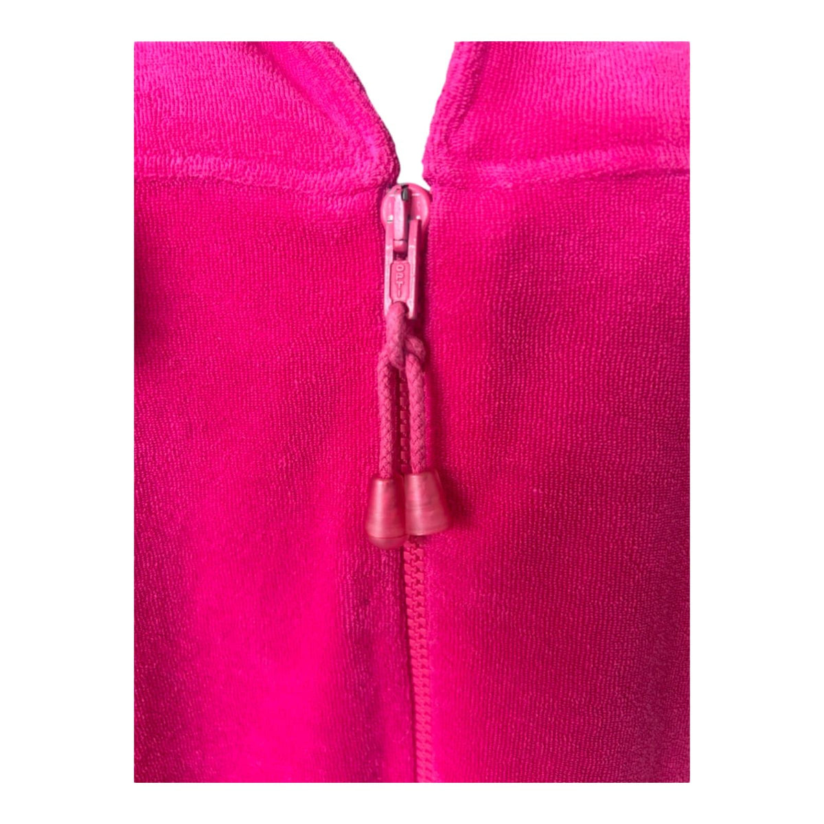 Fürstenberg Bademantel Damen Gr. 44 Pink Frottee Reißverschluss Baumwolle Premium