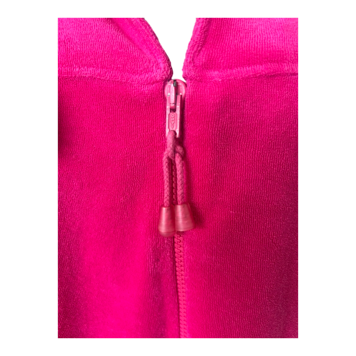 Fürstenberg Bademantel Damen Gr. 44 Pink Frottee Reißverschluss Baumwolle Premium