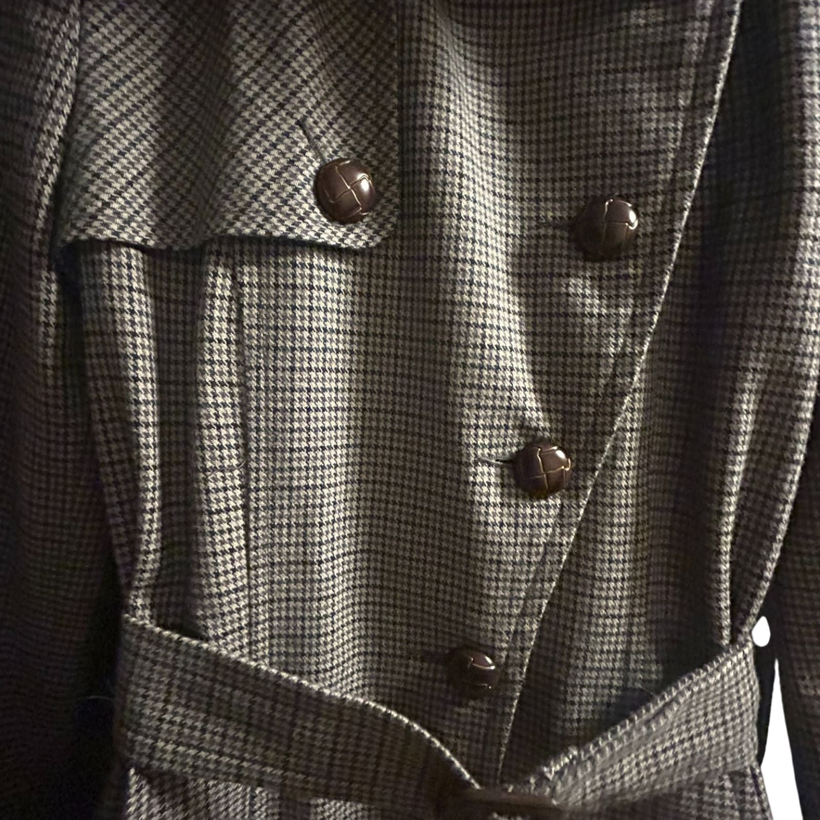 Pepe Jeans Trenchcoat Damen Gr S Hahnentritt Beige Schwarz Gürtel Klassisch
