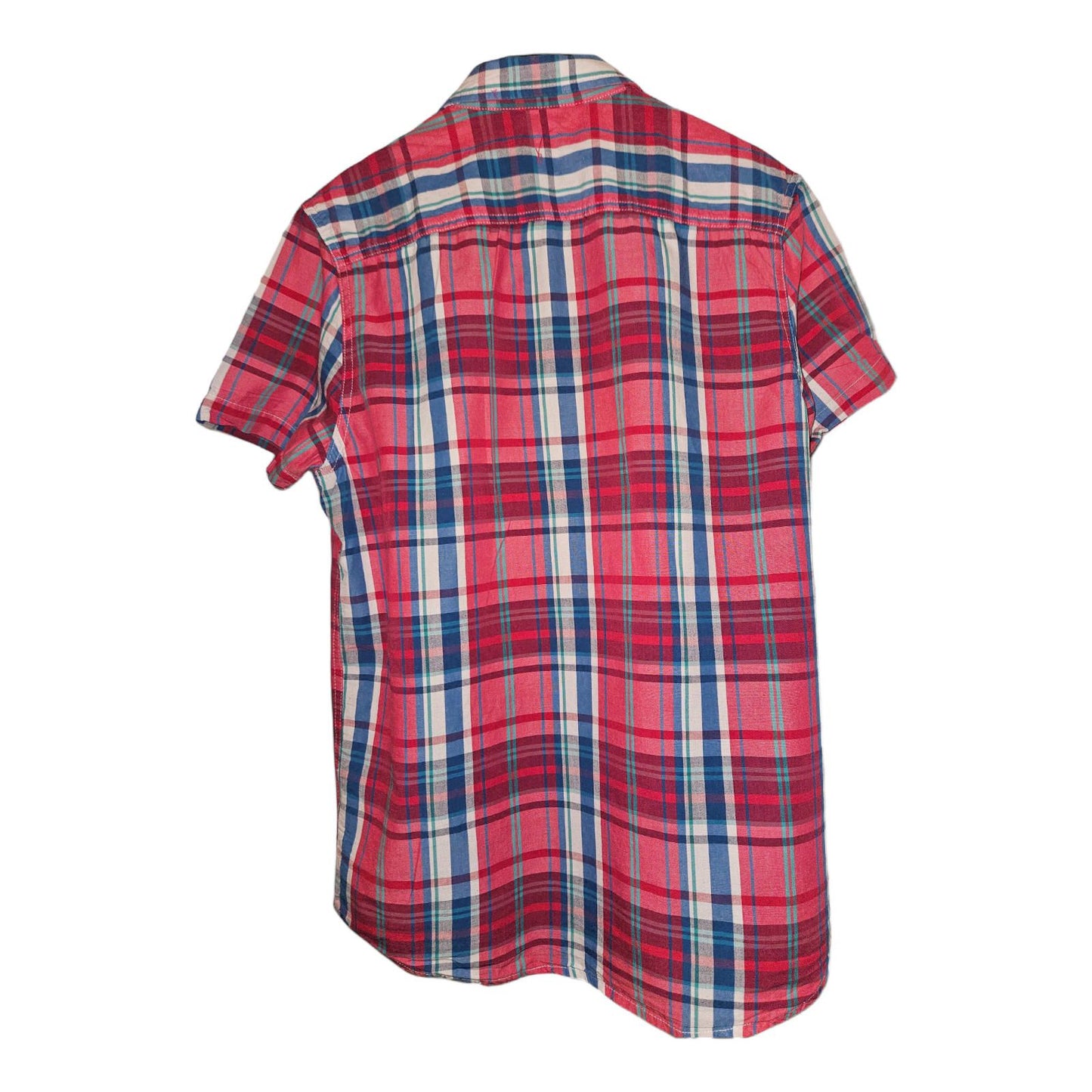 Cedar Wood State - Kurzarm-Hemd - Gr. M - rot/blau kariert