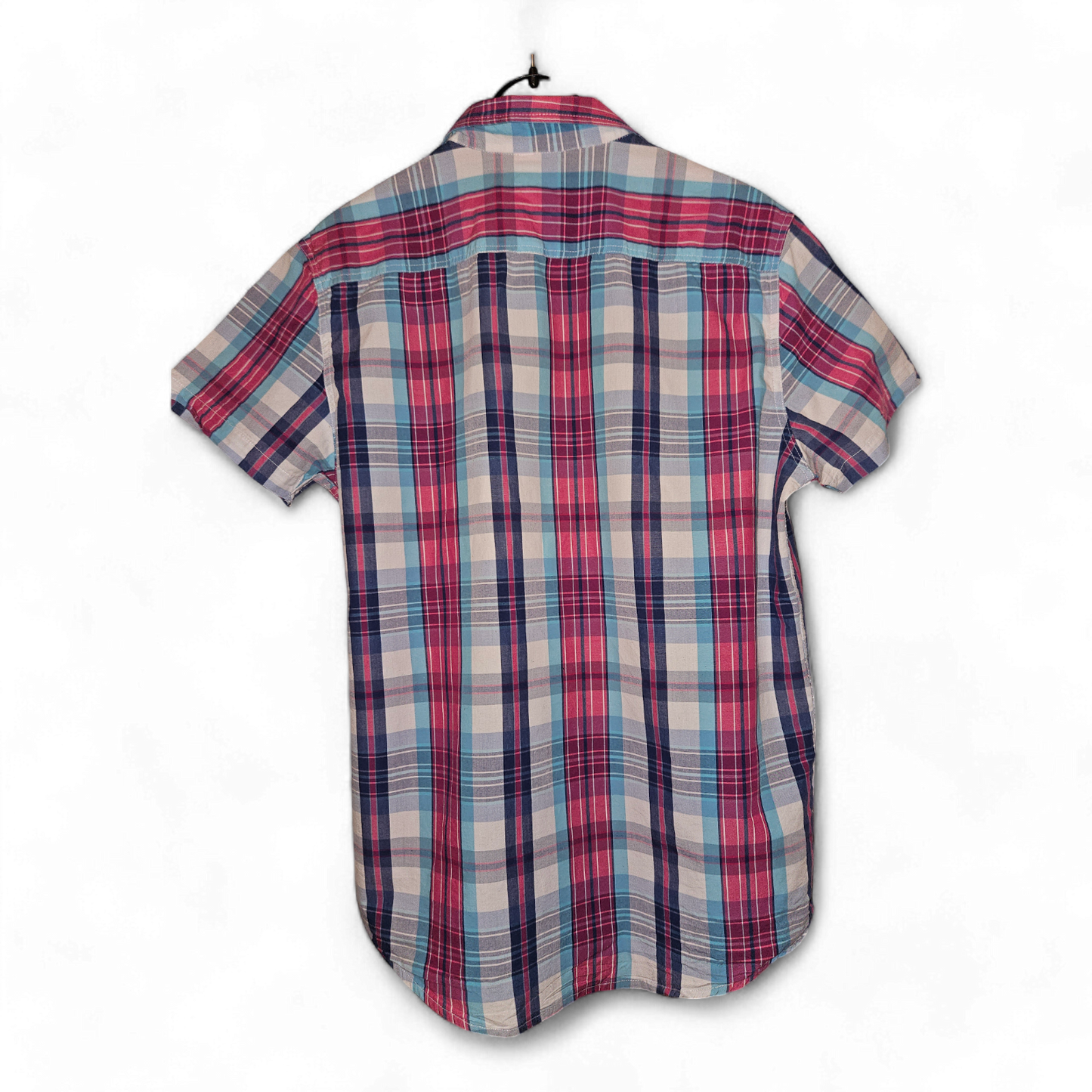 Cedar Wood State - Kurzarm-Hemd - Gr. M - rot/türkis kariert