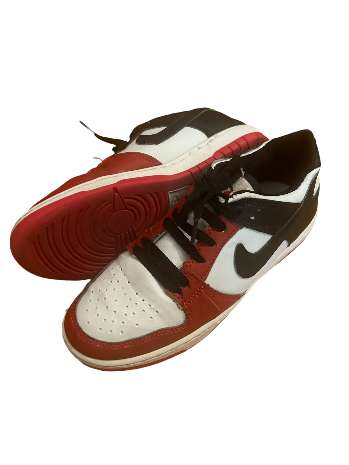 Nike Dunk Low in Rot-Weiß, Größe 37,5