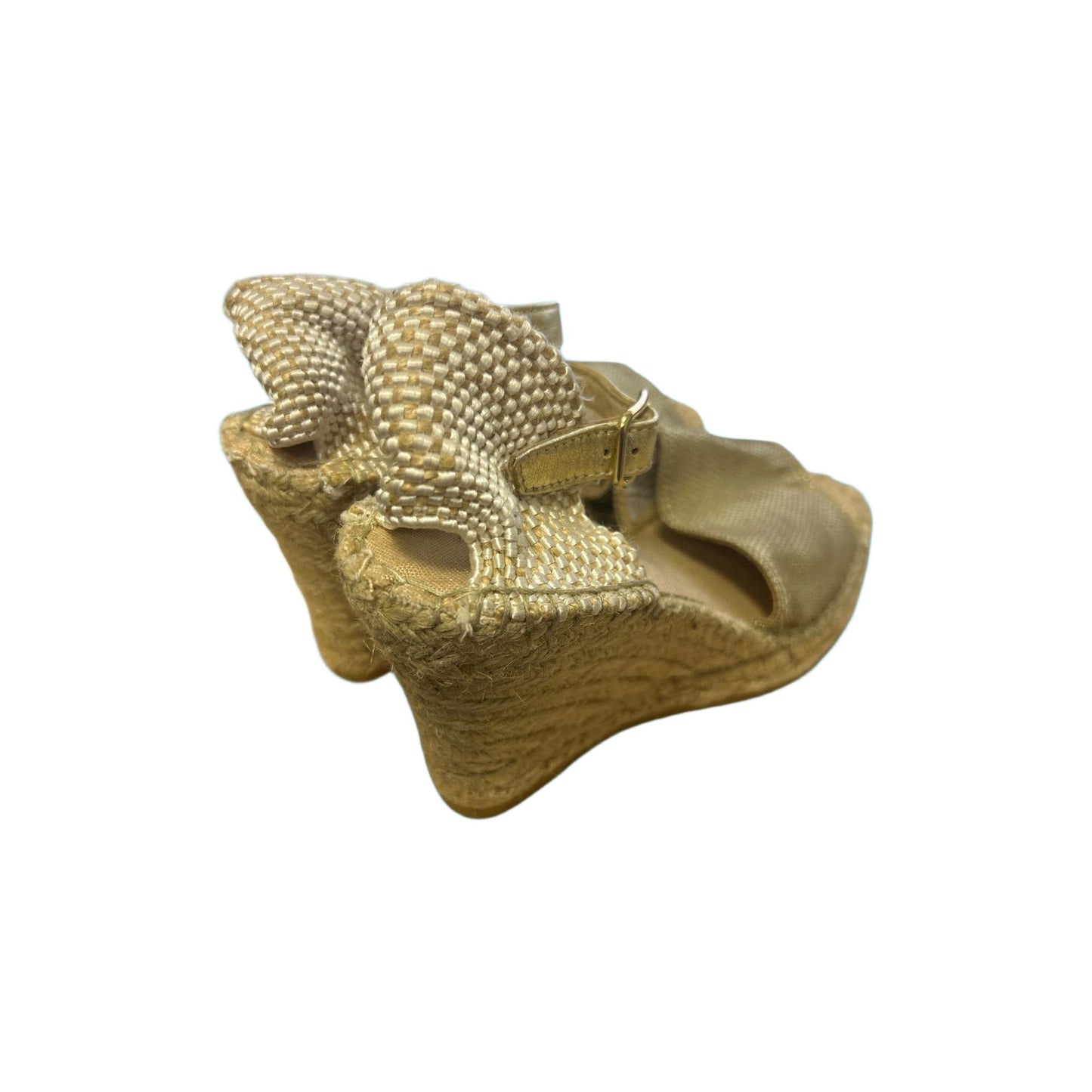 B.C. Sandalen mit Keilabsatz Damen gold Gr. 36