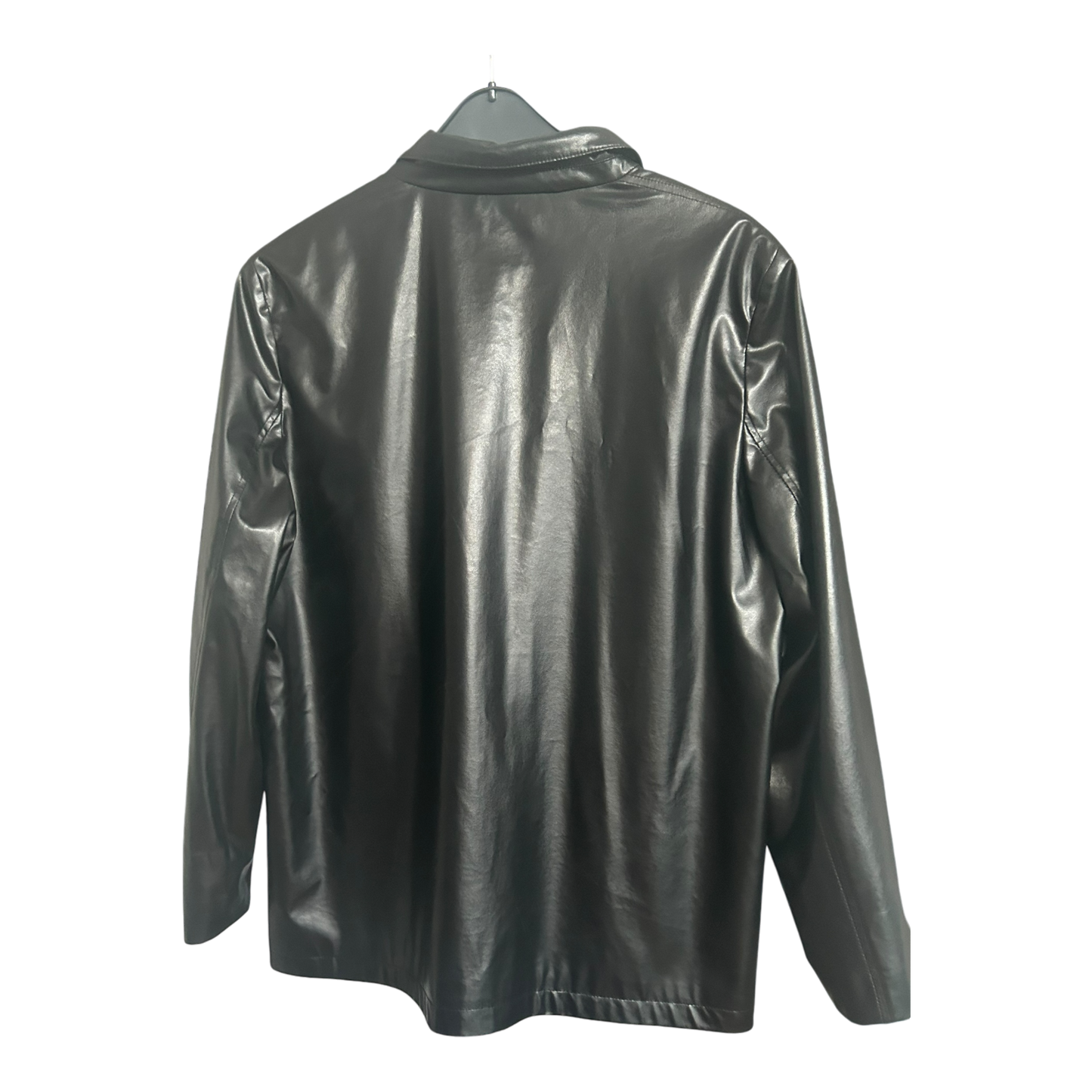 Pure Panda Blazer schwarz Kunstleder-Style Größe 42