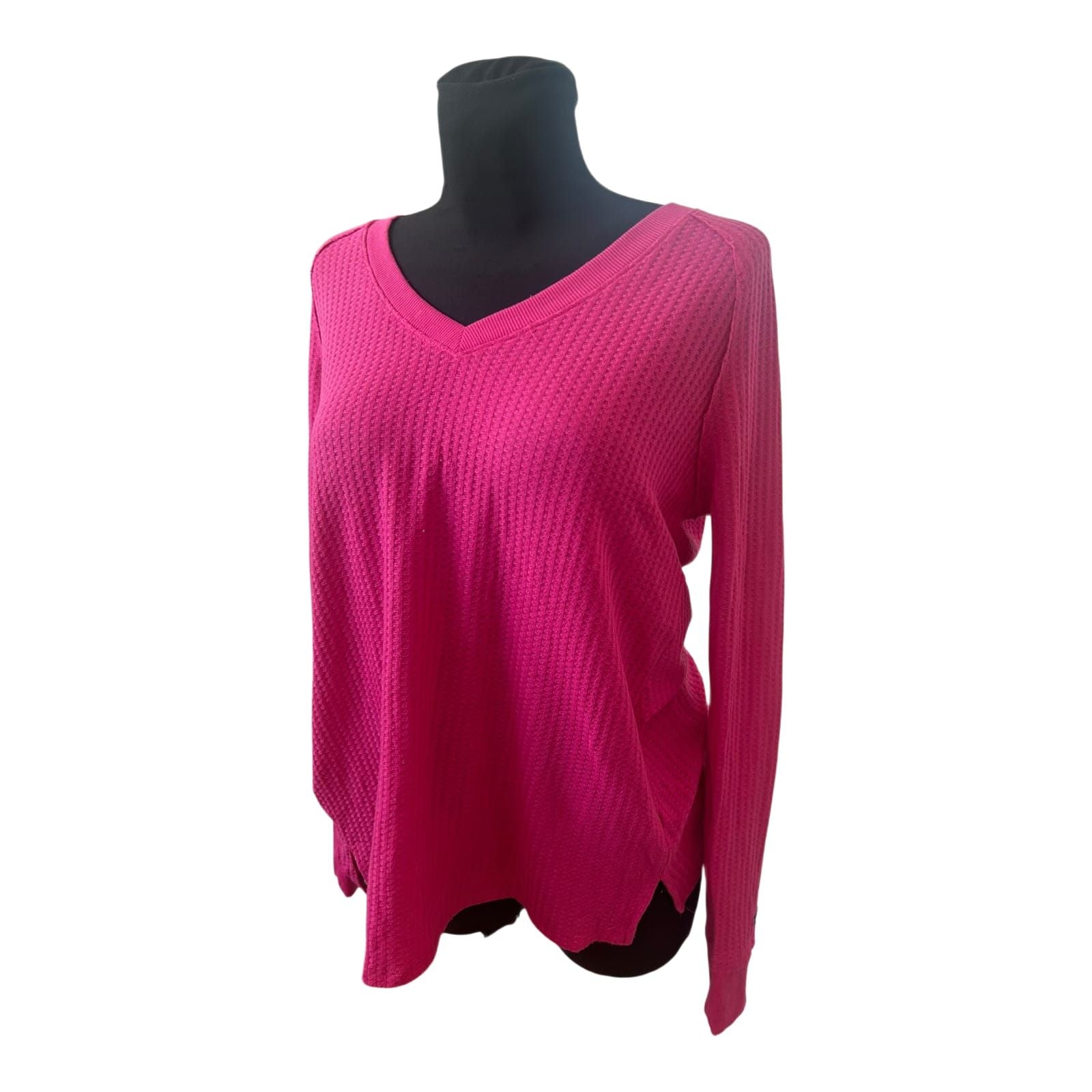 Calvin Klein Jeans Damen Pullover XL Pink Sommer Leicht Oversize Casual