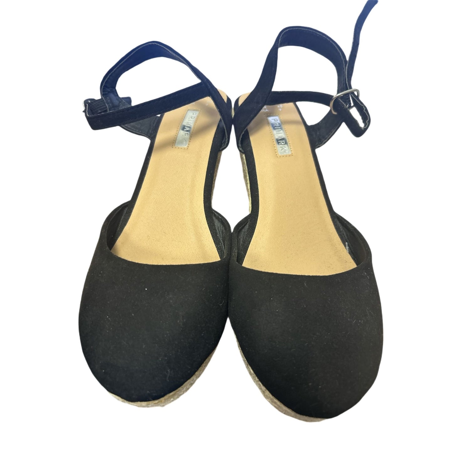 Primark Sandalen mit Keilabsatz Damen schwarz Gr. 40