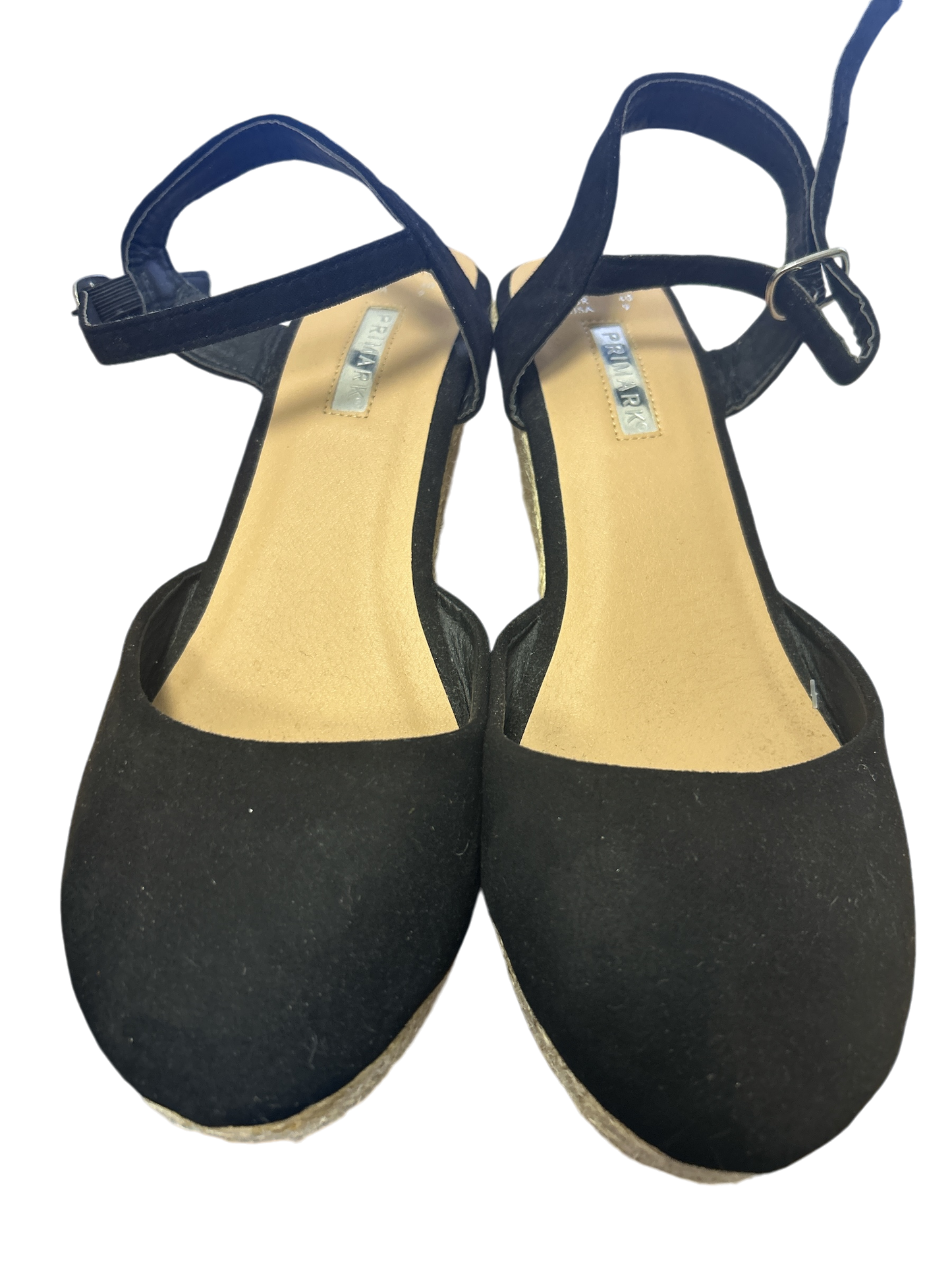 Primark Sandalen mit Keilabsatz Damen schwarz Gr. 40