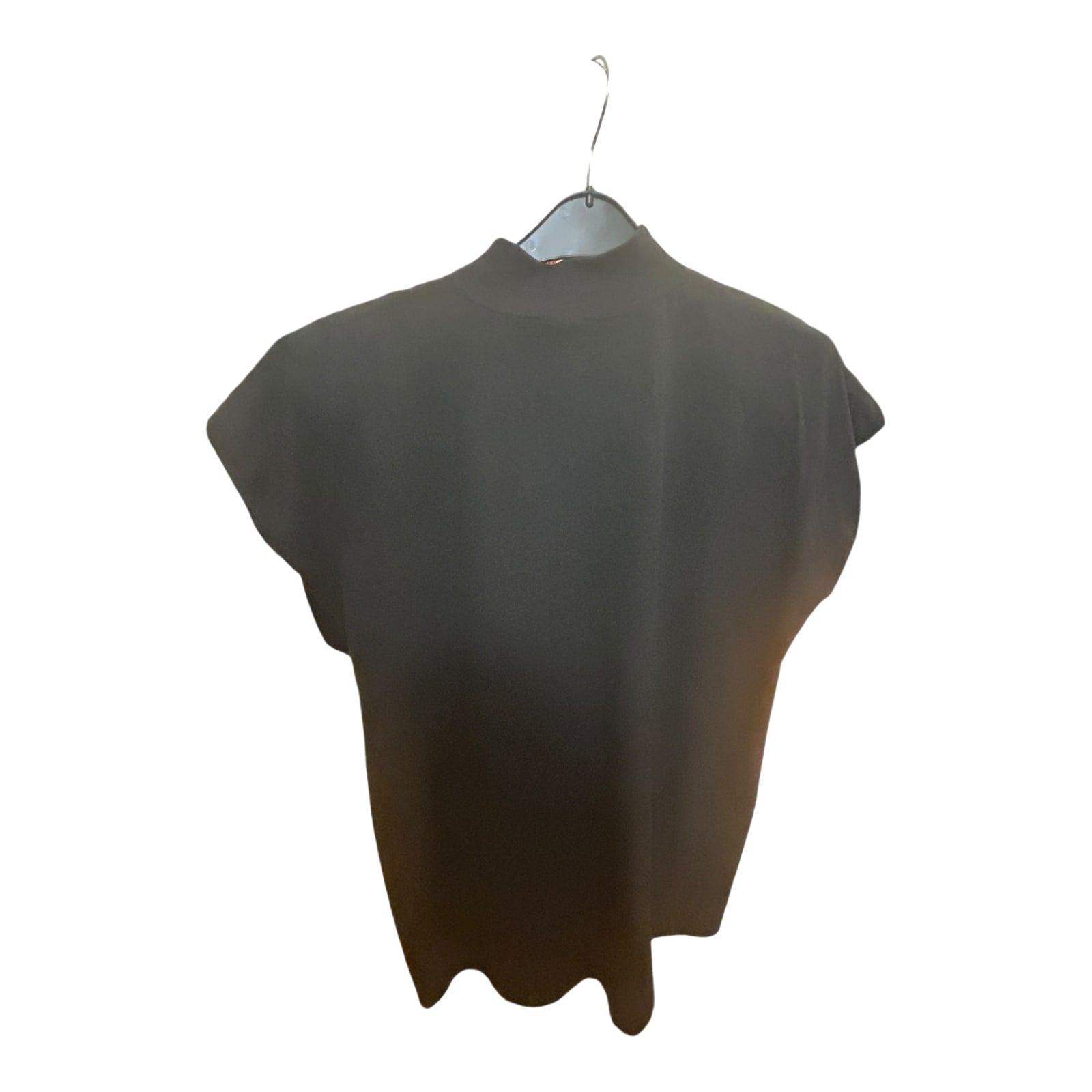 Pure Panda Kurzarm Damen T-Shirt Grau Schulterpolster Größe 44