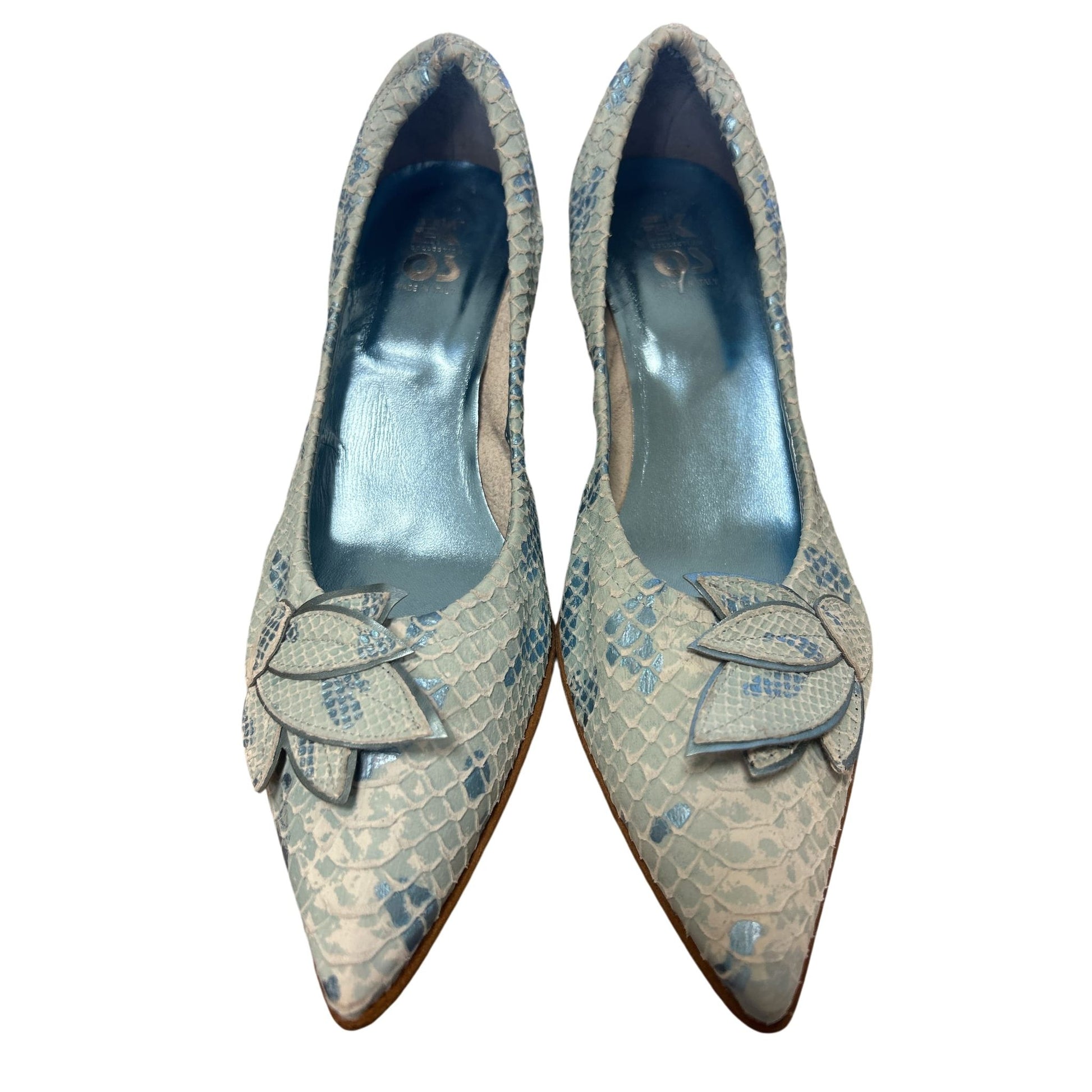 EKOS Italienische Pumps Damen türkis Gr. 38