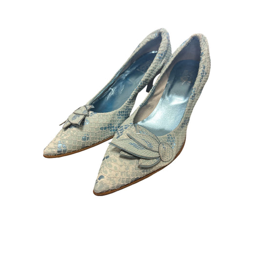 EKOS Italienische Pumps Damen türkis Gr. 38