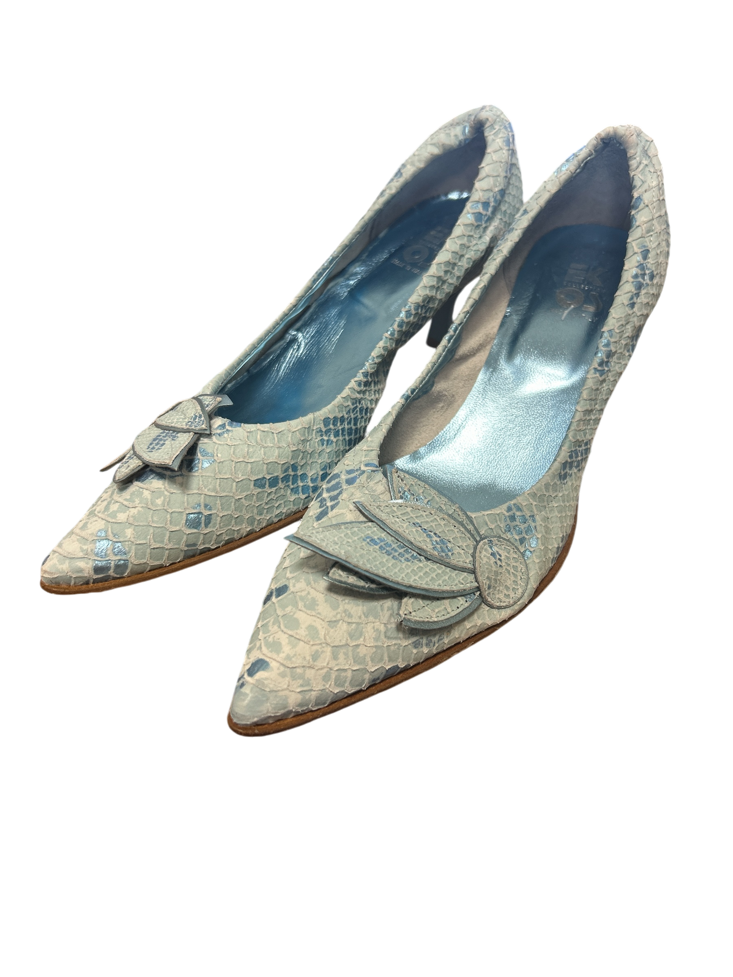 EKOS Italienische Pumps Damen türkis Gr. 38