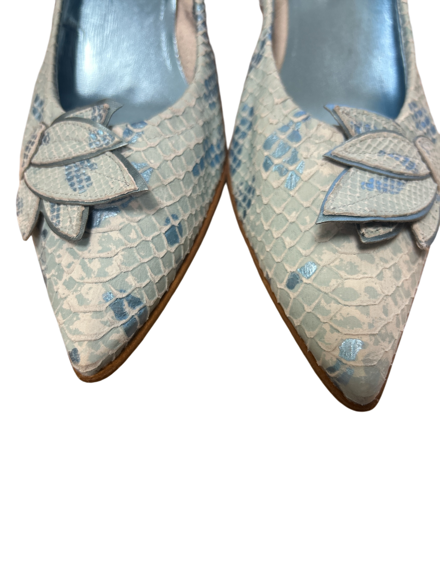 EKOS Italienische Pumps Damen türkis Gr. 38