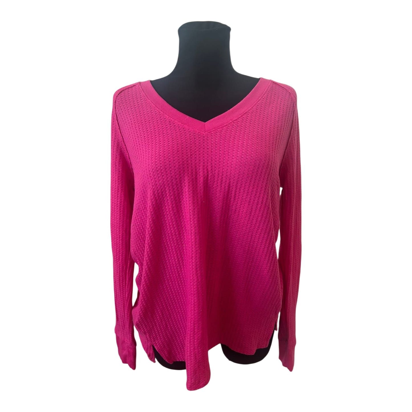 Calvin Klein Jeans Damen Pullover XL Pink Sommer Leicht Oversize Casual